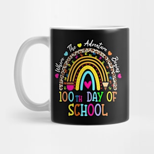 100th Day Of School Teacher - 100 Days Smarter Rainbow Mug